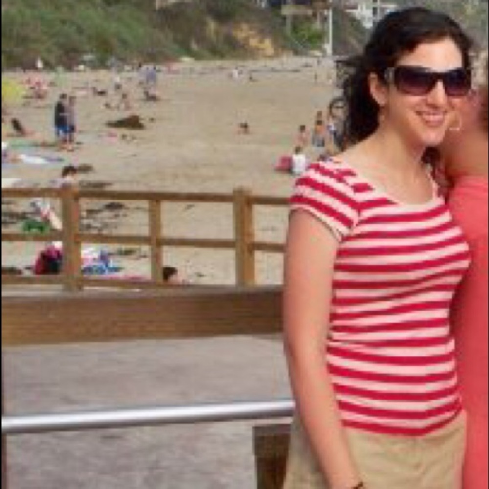 Cutest boatneck red/tan Old Navy top
